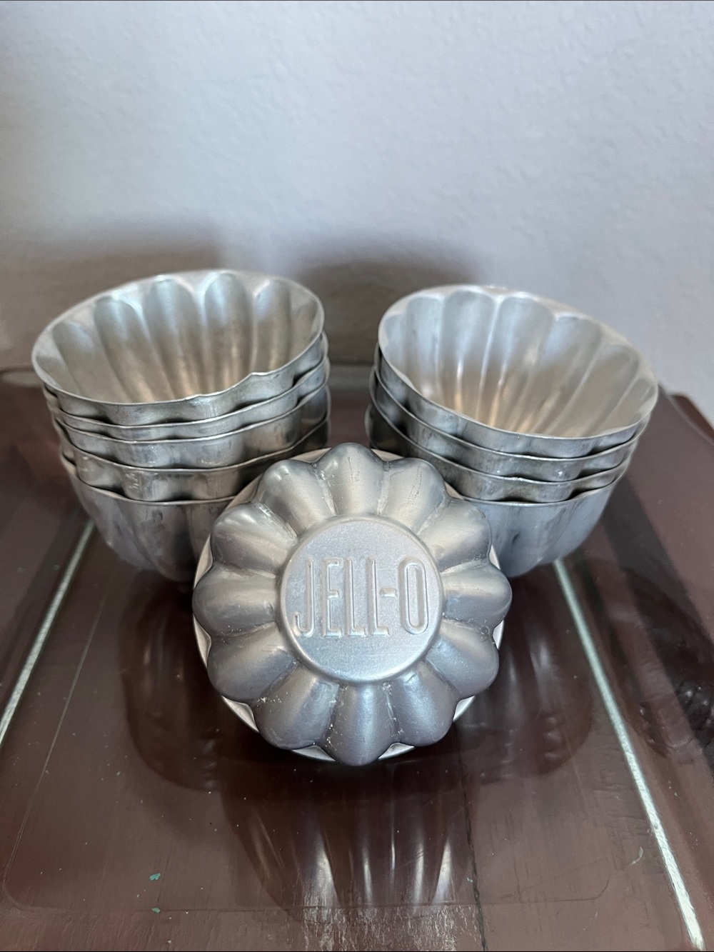 10 vintage Jell-O brand individual mold